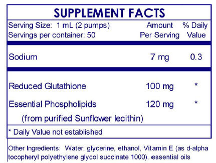 glutathione supplement fact